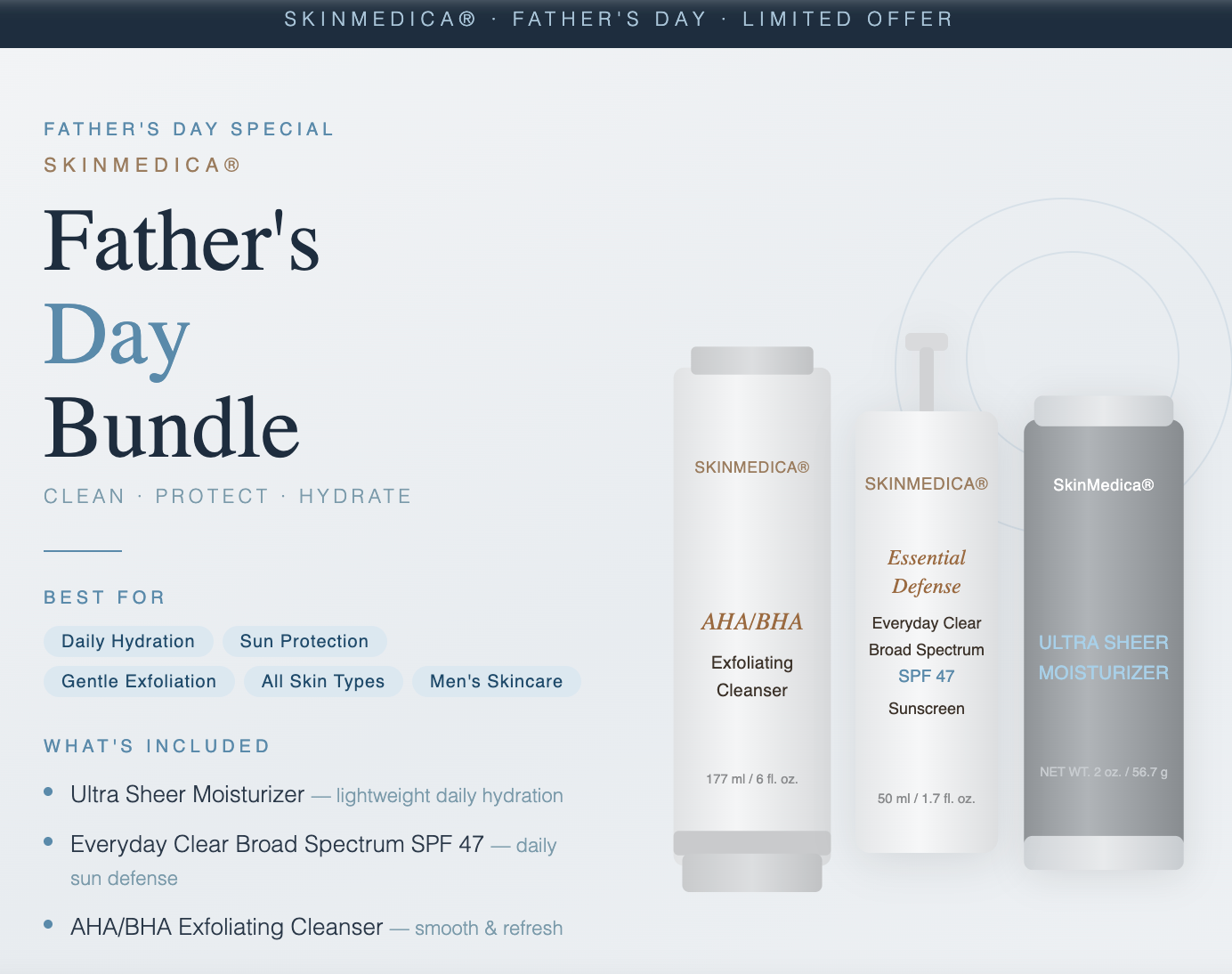 SkinMedica Limited Father's Day Bundle